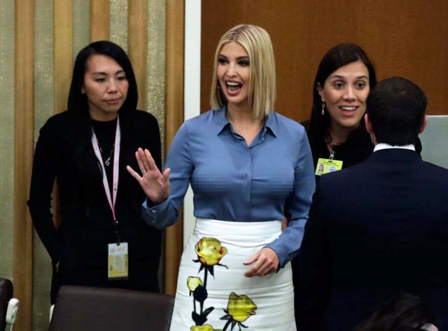 Ivanka Trump'ın sütyensiz giydiği gömleği BM Toplantısı'na damga vurdu!