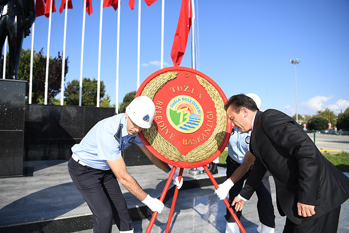 Tuzla’da 30 Ağustos Zafer Bayramı 97. yılı kutlama töreni düzenlendi