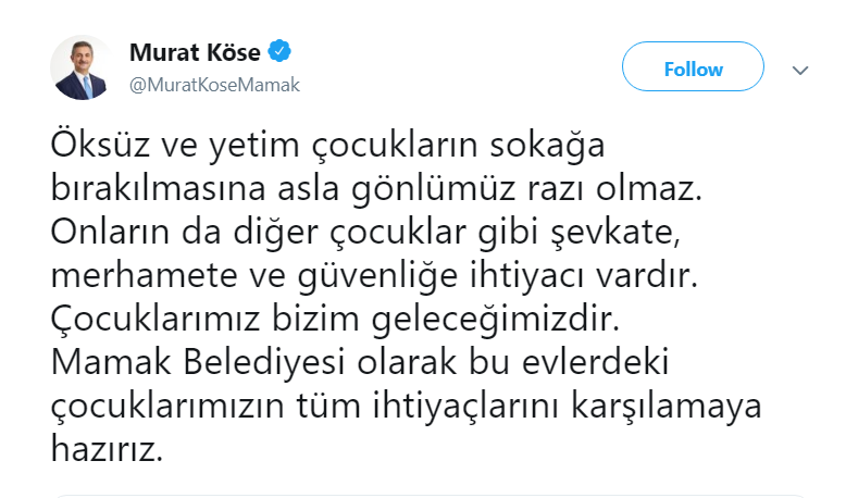 Ankara'da koruma evinden çıkarılan çocuklara Mamak Belediye Başkanı sahip çıktı
