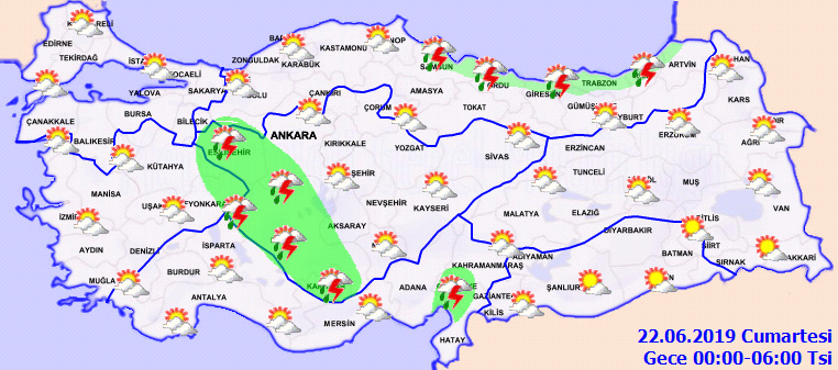 Meteoroloji uyardı: sel, su baskını, yıldırım düşmesi, heyelan, dolu