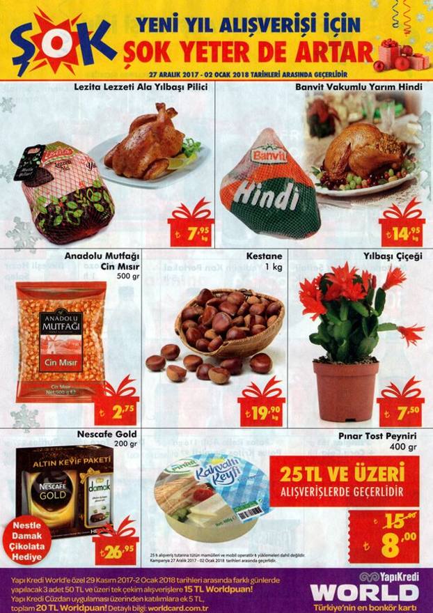 ŞOK Market Aktüel Ürün Listesi 27 Aralık - 02 Ocak Arası