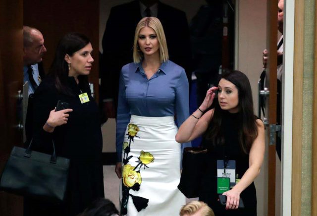 Ivanka Trump'ın sütyensiz giydiği gömleği BM Toplantısı'na damga vurdu!