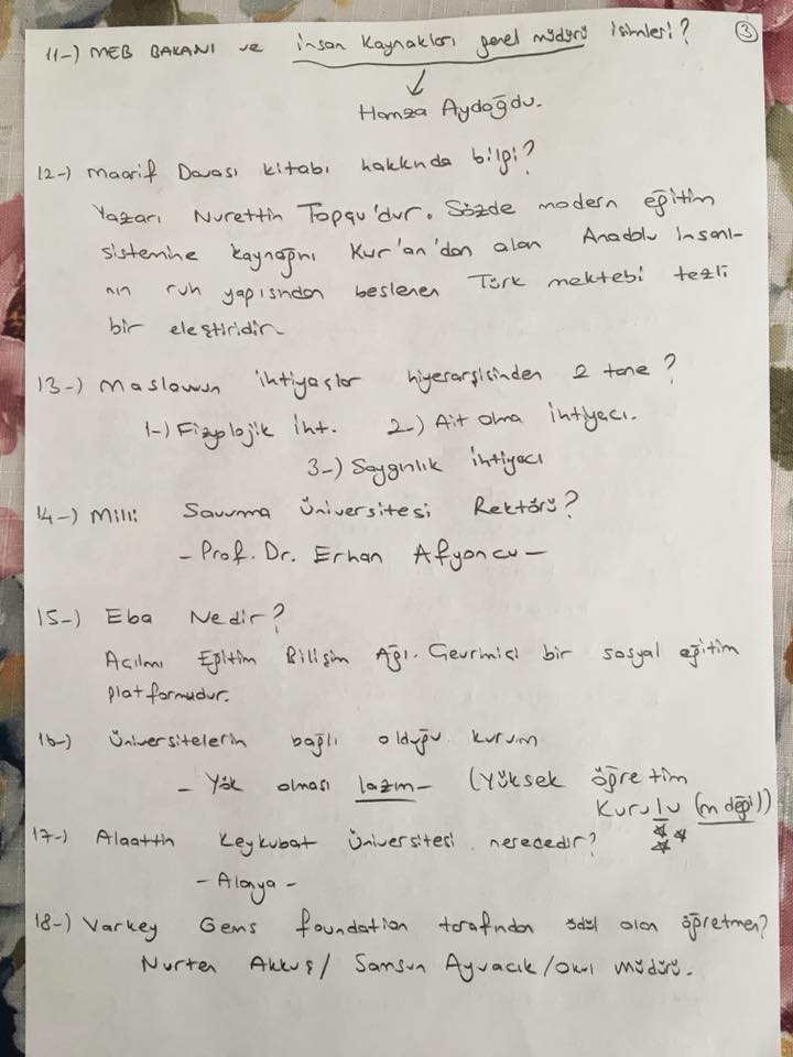 2018 - Öğretmen mülakatları ne zaman başladı