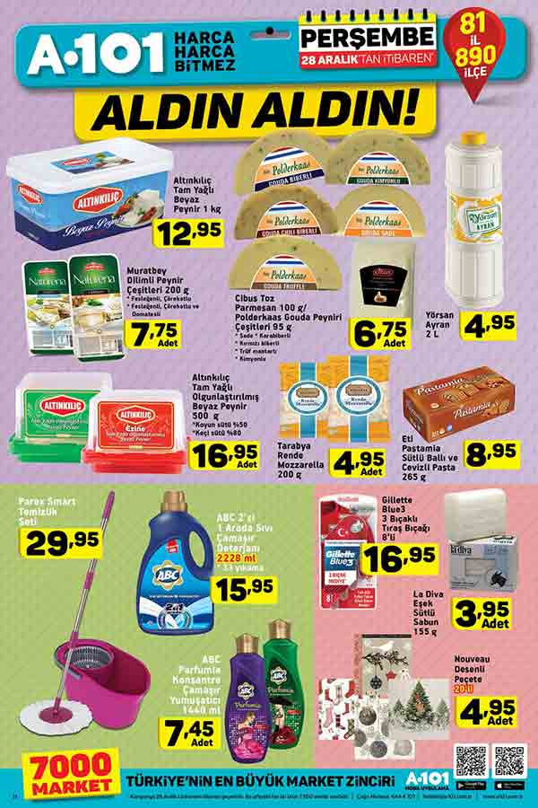 A101 28 Aralık Aktüel İndirim Kataloğu