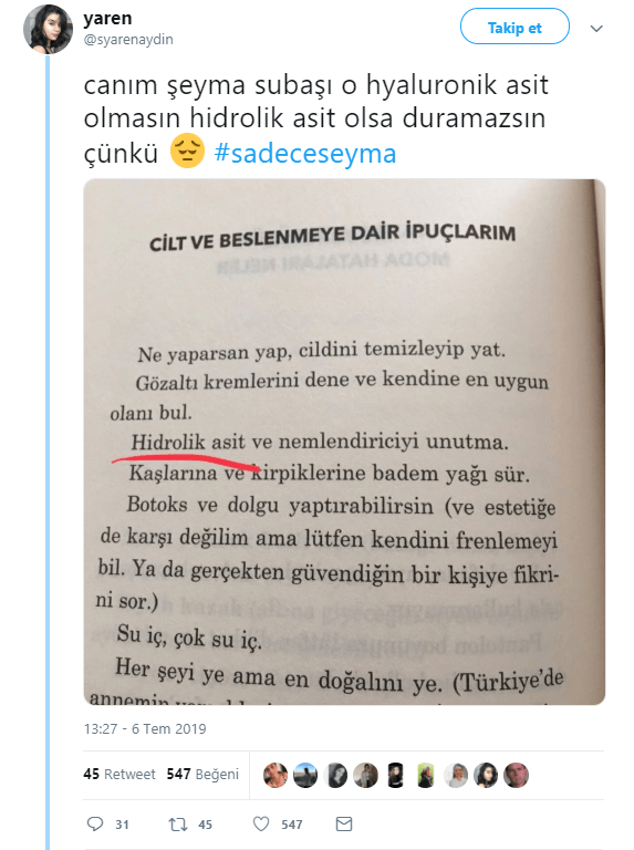 Hyalüronik asit nedir? Hidroklorik asit nedir? Şeyma Subaşı hidrolik asit bölümü