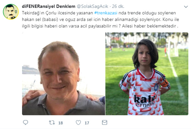 Tekirdağ'daki tren kazasında birçok yolcudan haber alınamıyor