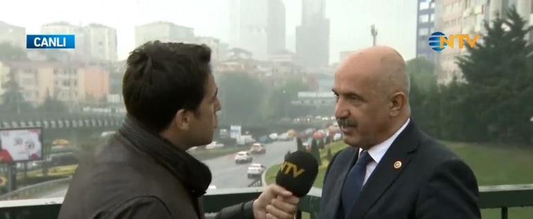 Trafik kazaları anlatılırken canlı yayında trafik kazası meydana geldi