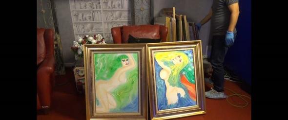 Adnan Oktar'ın villasından kediciklerin nü tablosu çıktı