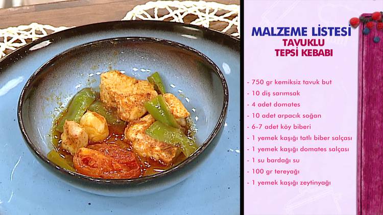 Tavuklu Tepsi Kebabı nasıl yapılır? Tavuklu Tepsi Kebabı tarifi