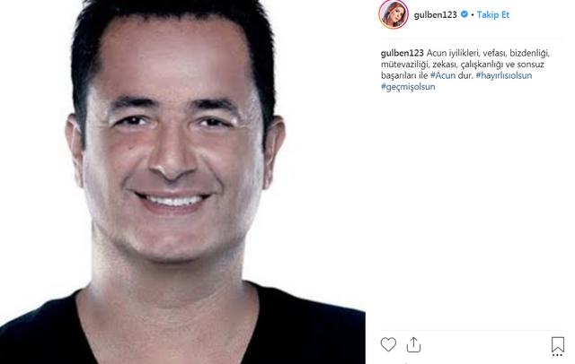 Gülben Ergen'den Acun Ilıcalı'ya mesaj: Hayırlı olsun