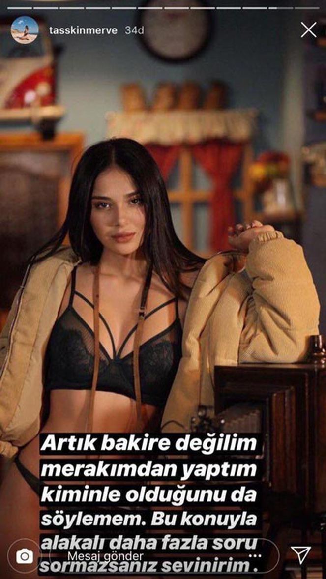 Merve Taşkın kimdir? Merve Taşkın'ın 'Artık bakire değilim' açıklaması