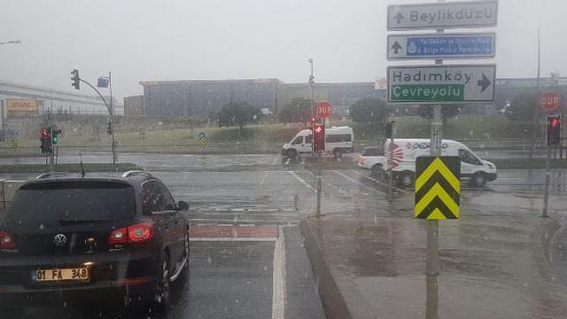 İstanbul'da kar yağışı başladı! Meteoroloji'den üst üste uyarılar!
