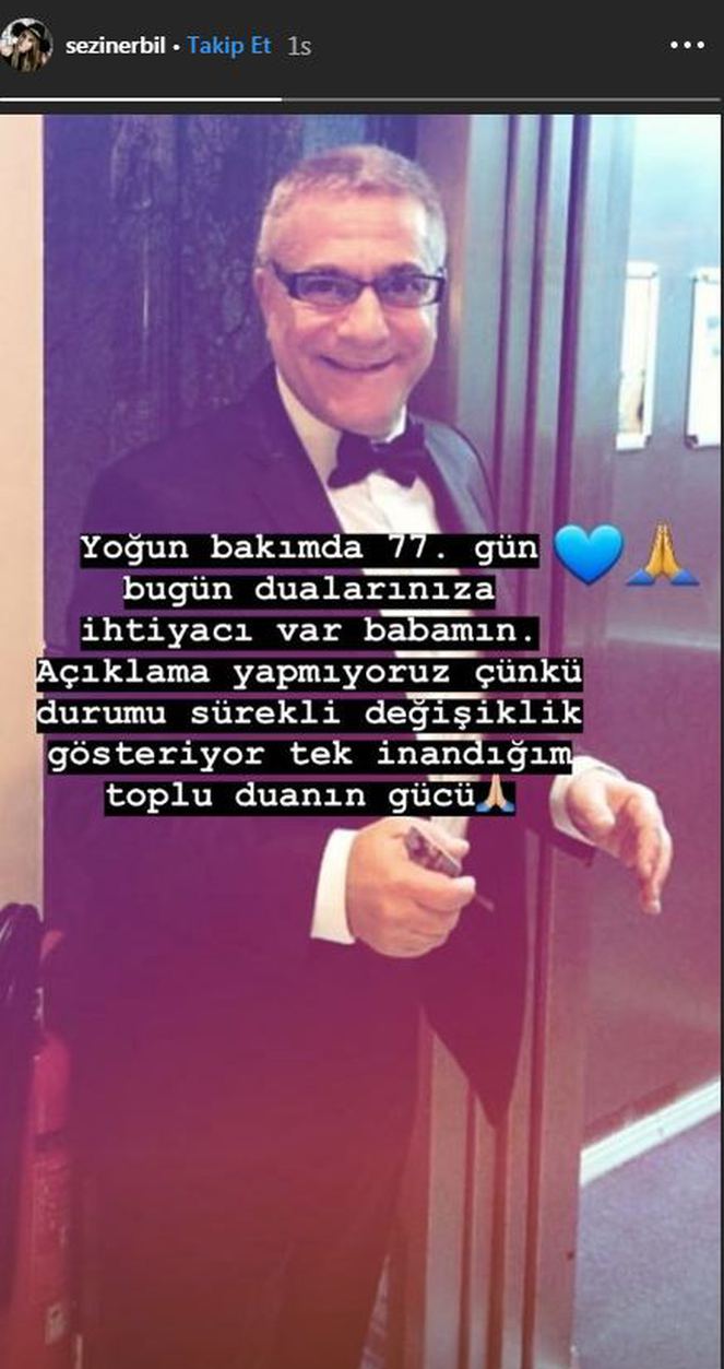 Mehmet Ali Erbil'in kızı babası için dua istedi