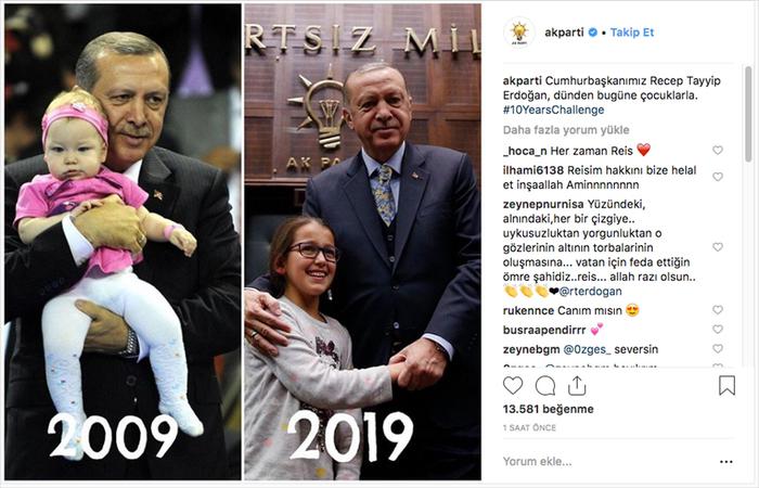 AK Parti #10YearsChallenge akımına uydu