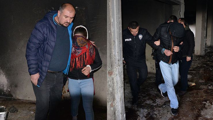 Fabrikada çıplak halde yaklandılar