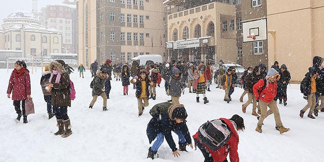 1 Mart okullar tatil mi? 1 Mart'ta kar tatili olan iller...