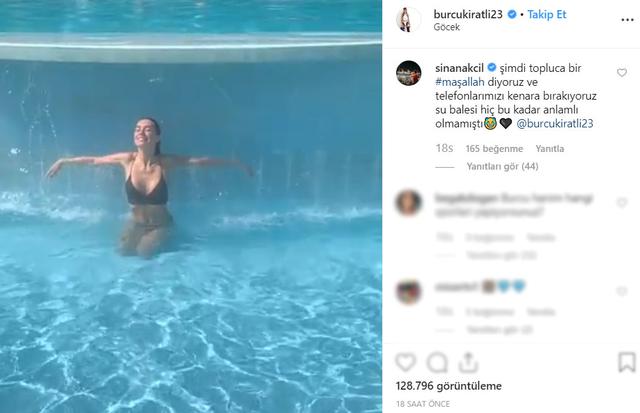 Sinan Akçıl'dan eşi Burcu Kıratlı'ya maşallah yorumu