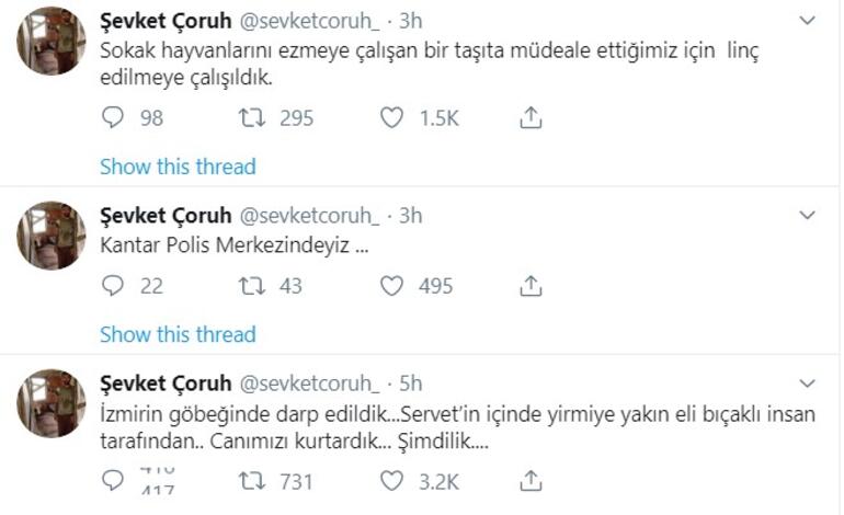 Şevket Çoruh bıçaklı saldırıya uğradı