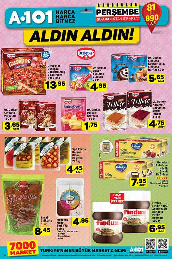 A101 28 Aralık Aktüel İndirim Kataloğu