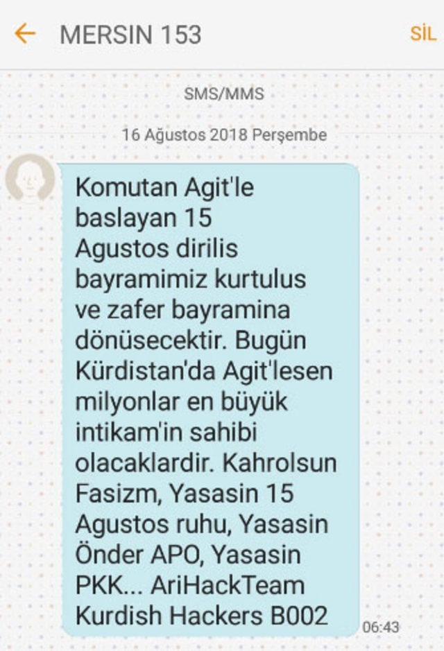 Terör örgütünün SMS propagandasına soruşturma 