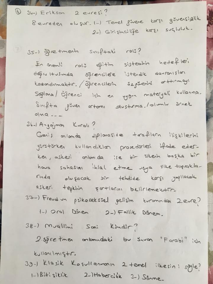 2018 - Öğretmen mülakatlarında sorulan 56 soru!