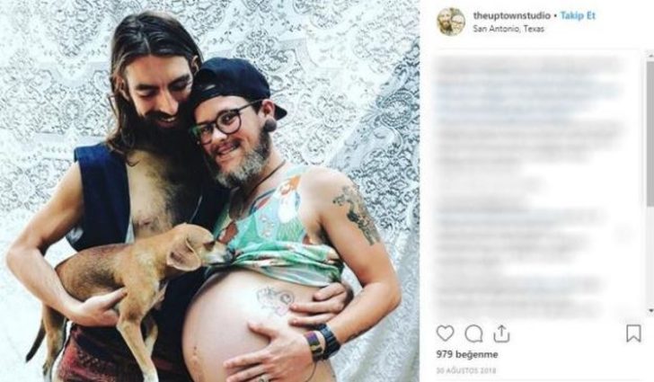 Hamile baba Wyley Simpson doğum yaptı!