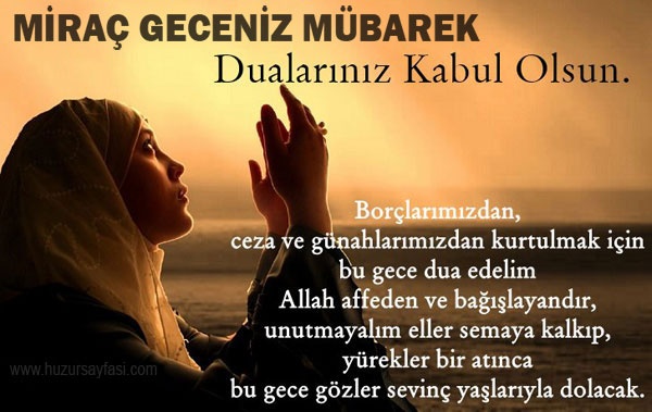 Miraç Kandili 2019 mesajları nelerdir? En güzel, en kısa, resimli kandil mesajları