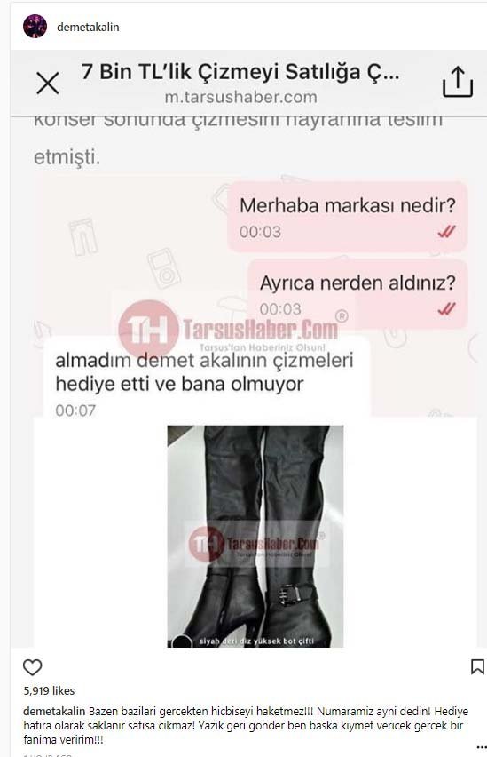 Demet Akalın Hayranına Hediye Ettiği Çizmenin Fiyatı Ne Kadar?