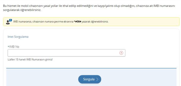 IMEI sorgulama nasıl yapılır? IMEI sorgulama e-devlet | IMEI sorgulama apple