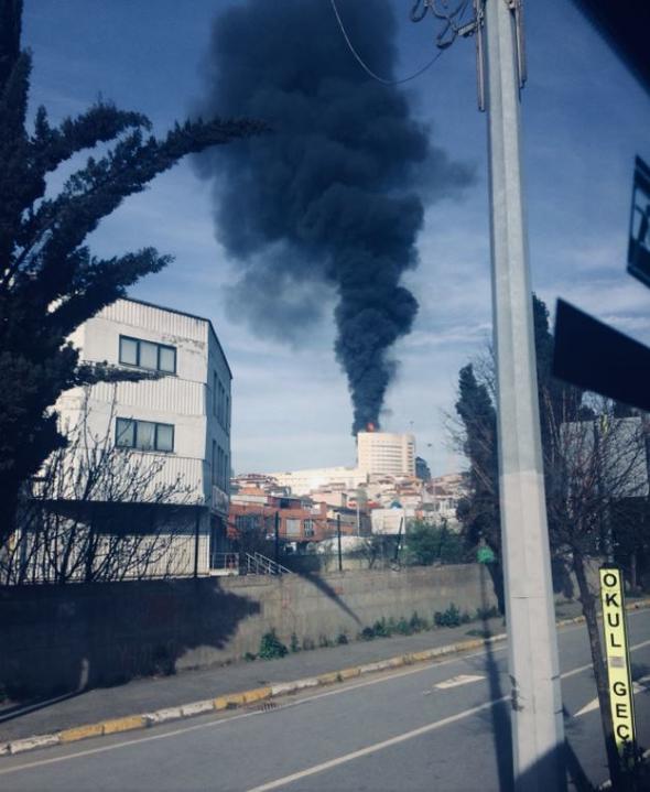 Gaziosmanpaşa'da Taksim İlkyardım Araştırma Hastanesi'nde Yangın