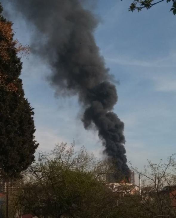 Gaziosmanpaşa'da Taksim İlkyardım Araştırma Hastanesi'nde Yangın