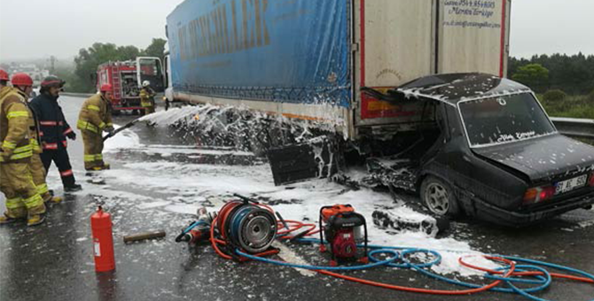 Mucizevi olay! Tırın altından sağ çıktı