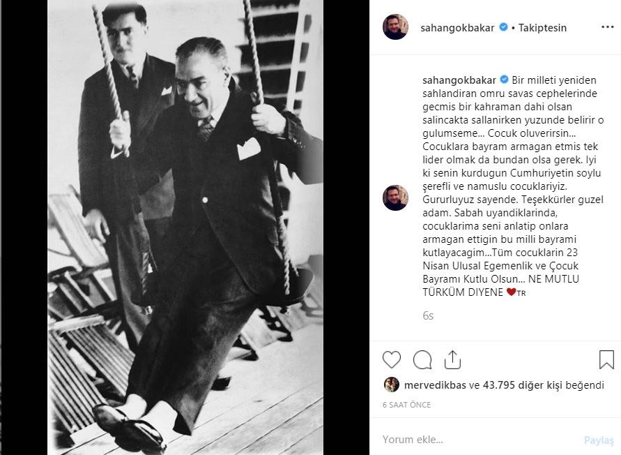 Ünlü isimlerden 23 Nisan kutlamaları