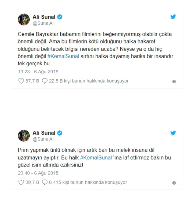 Cemile Bayraktar kimdir? Kemal Sunal'a söyledikleri Ali Sunal'ı kızdırdı