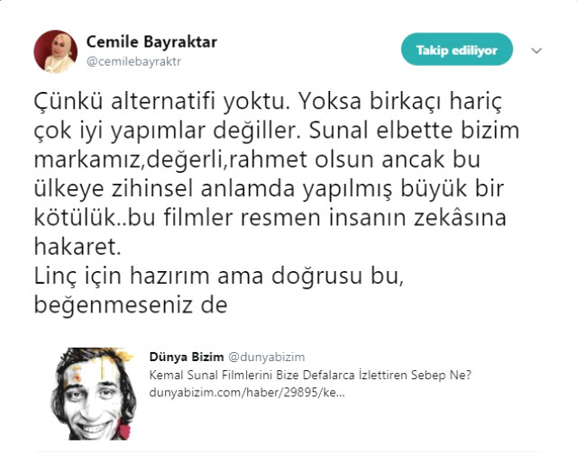 Cemile Bayraktar kimdir? Kemal Sunal'a söyledikleri Ali Sunal'ı kızdırdı