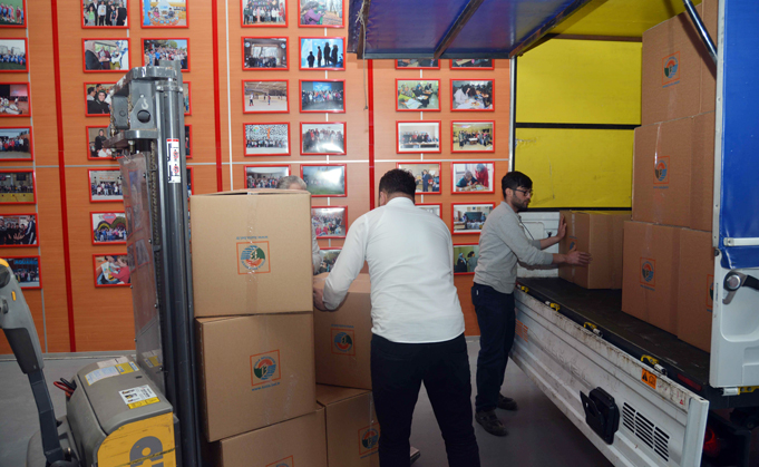 Tuzla’dan Afrin’e 120 Koli Oyuncak Gönderildi 