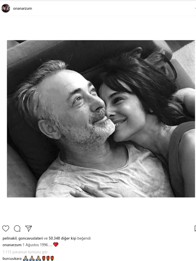 Arzum Onan ve Mehmet Aslantuğ 22'nci yıllarını böyle kutladı