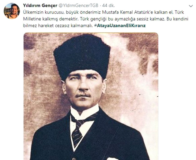 Atatürk'e hakaret videosuna tepkiler çığ gibi