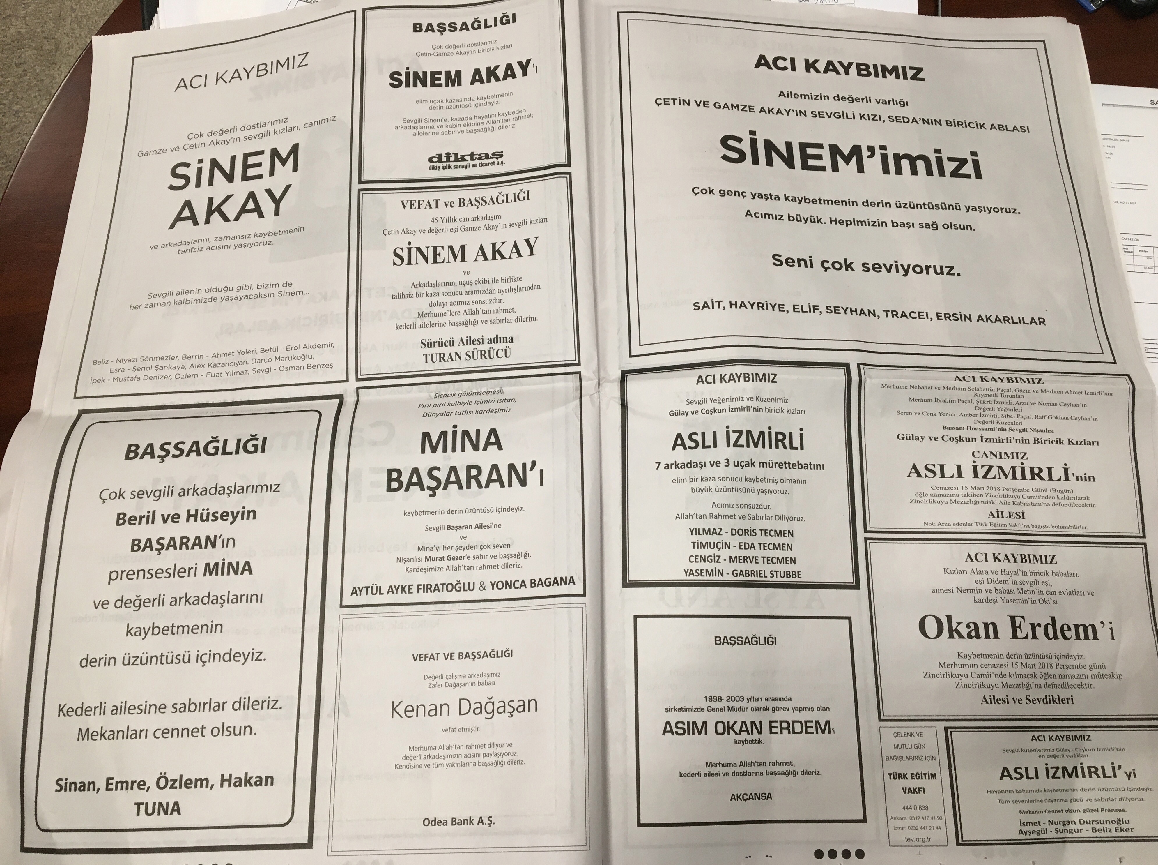 Mina Başaran'ın Sevgilisinden Duygulandıran Ölüm İlanı 