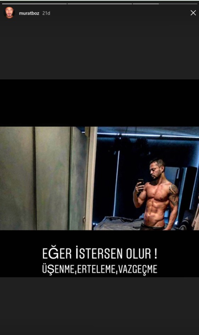 Murat Boz'un üstsüz fotoğrafı hayran bıraktı