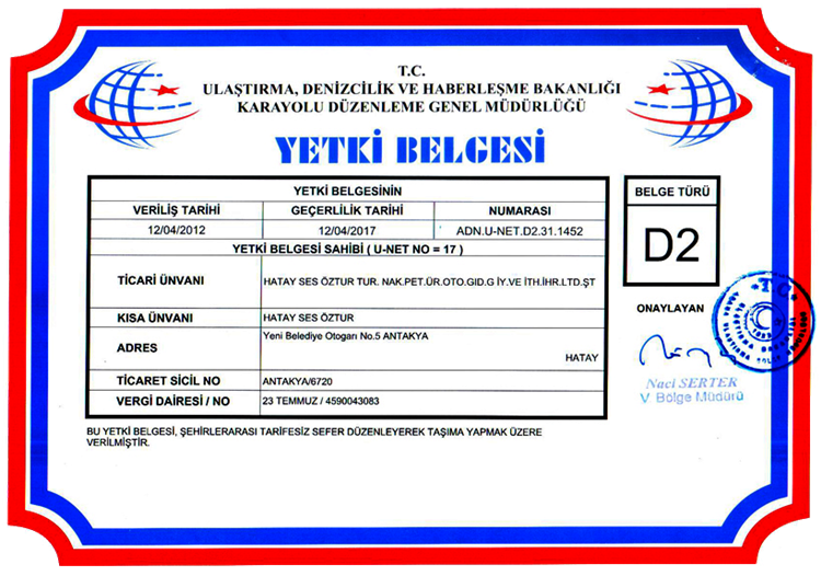 D2 belgesi nedir, D2 belgesi için gerekli evraklar neler?