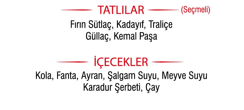 Ziya Şark Sofrası iftar menüleri 2019