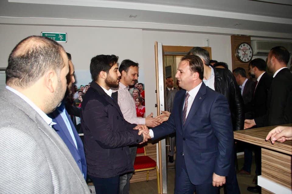 Tuzla'da Cumhur ittifakı kapsamında MHP'den AK Parti ilçe başkanlığına iadei ziyaret