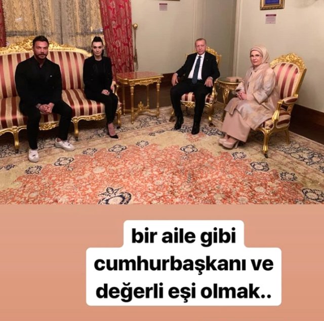 Sinan Akçıl ve Burcu Kıratlı Cumhurbaşkanı Erdoğan'ın verdiği iftara katıldı