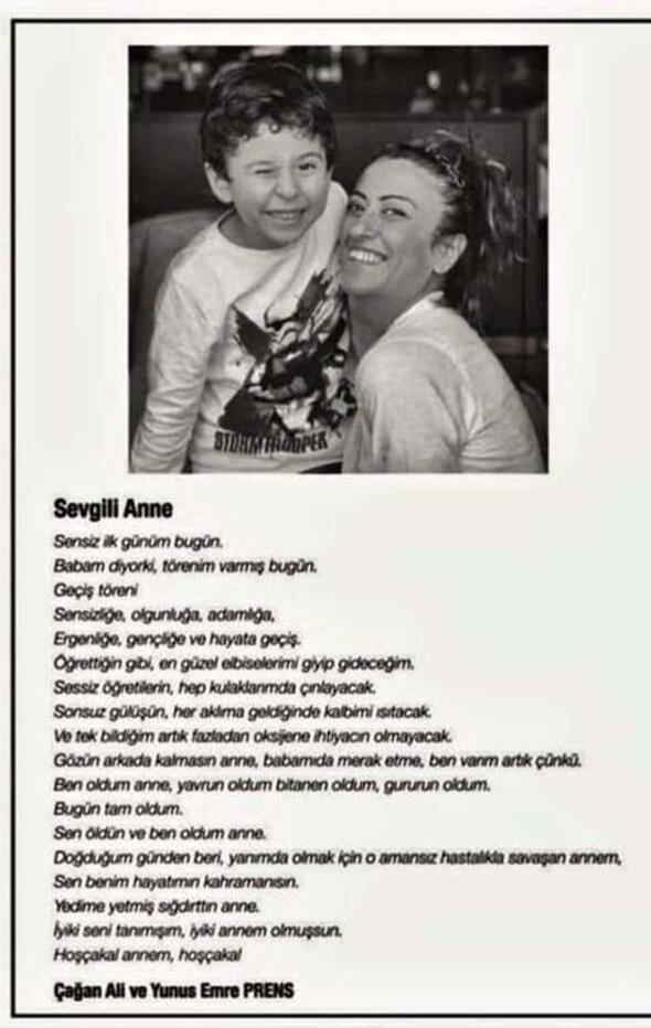 Acı veda... Ölüm ilanı herkesin yüreğini sızlattı