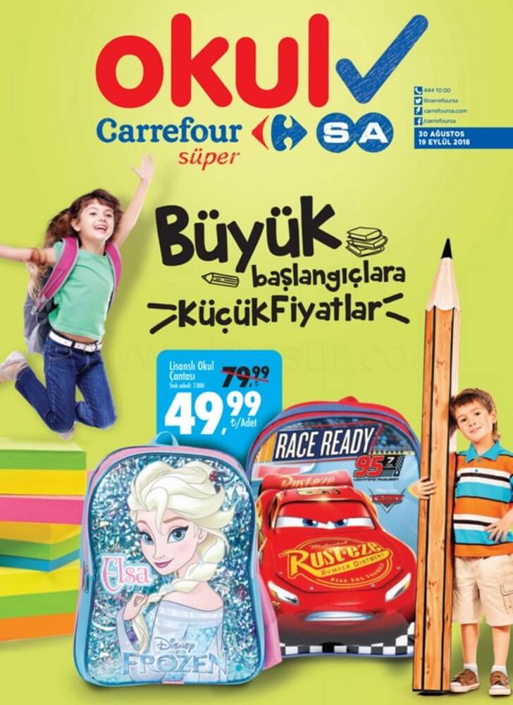 CarrefourSa Kırtasiye Ürünleri 2018- Carrefoursa indirimleri okul malzemeleri listesi