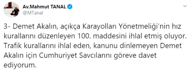 CHP'li Mahmut Tanal: Demet Akalın'a dava açılmalı