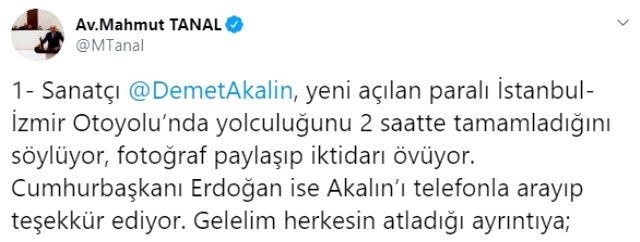 CHP'li Mahmut Tanal: Demet Akalın'a dava açılmalı