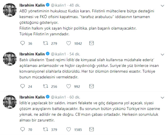 İbrahim Kalın'dan İdlib açıklaması: Sorunu Türkiye'nin üzerine yıkmak doğru değil