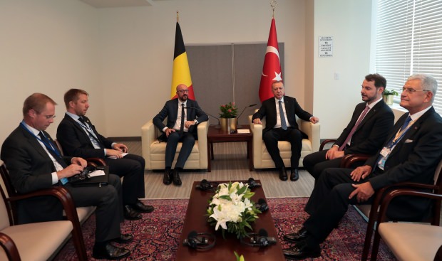 Cumhurbaşkanı Erdoğan, Belçika Başbakanını kabul etti